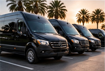 Mercedes Sprinter transportation pictured in the supplied campaign materials